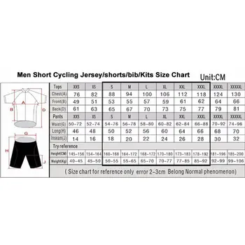 VEZZO Moške kratek sleeve kolesarjenje jersey določa pro team majhne očesa tkanine quick-dry gel blazinico bib hlače ciclismo hombre bike wear