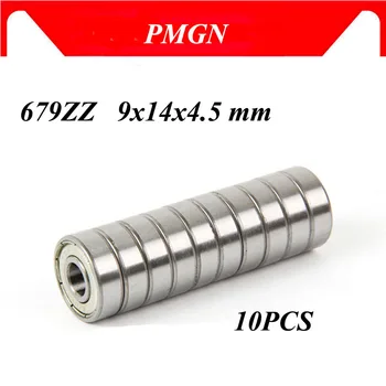 PMGN 10pcs ABEC-5 679ZZ Visoke kakovosti 9x14x4.5 mm 679-2Z 679 ZZ 679-Z MR149ZZ 679 mini ležaji Kroglični Ležaj