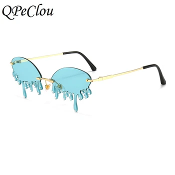 QPeClou 2020 Nove Luksuzne Smešno Diamond Sončna Očala Ženske Modni Edinstveno Jok Sončna Očala Ženske Solze Stranka Odtenki Oculos De Sol