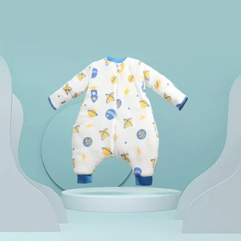 Spalna Vreča Za Otroški Voziček Vrečo Za Novorojenega Otroka, Risanka Vzorec Otrok Posteljo Igrajo Split Noge Tople Pozimi Anti Tipi Sleepsacks
