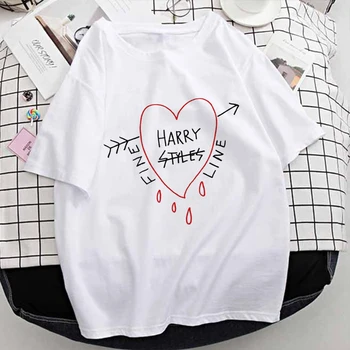 Oversize Ženska Tshirts Harry Styles 1D Eno Smer Tiskanja Graphic T-Majice Ulične Vrh Tee Harajuku Poletje Letnik Camisetas
