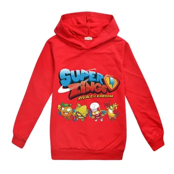 2020 Superzings Nova Risanka Super Zings Otroci Hoodies Majica Otroci Puloverju Vrhovi Fantje Dekleta 3D Tiskanih Obleke Pomlad, Jesen