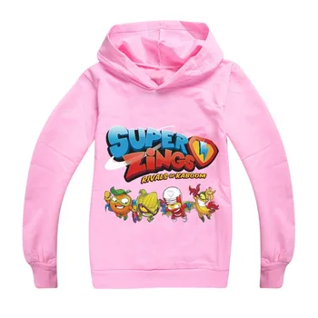 2020 Superzings Nova Risanka Super Zings Otroci Hoodies Majica Otroci Puloverju Vrhovi Fantje Dekleta 3D Tiskanih Obleke Pomlad, Jesen