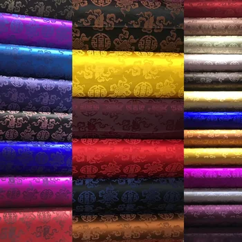 Resnična Svile Jacquardske Brocade Tkanine, tkanine Teksturo Cheongsam Saten Kitajska Starinskem Stilu Kitajskih Oblačil Tibera Haljo/0,5 m
