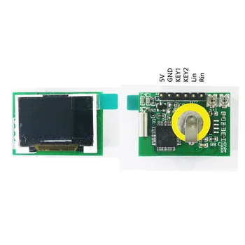 Mini 0.96 Palčni IPS Barvni Zaslon Multi Mode Spektralni Analizator Prikaz LED VU Instrument Svetlobe Za Prikaz Obsega 5