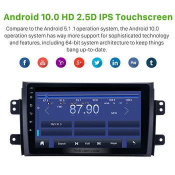 Seicane Android 10.0 avtoradia Za Suzuki SX4 2006 2007-2013 2Din GPS Navigacija Multimedia Player Podporo DVR AUX Wifi-OBDII
