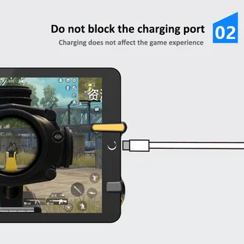 Za iPad PUBG Sproži Gamepad Krmilnika L1R1 Ogenj Cilj Gumb Palčko Oprijem Stalno Streljati Za iOS Tablet FPS Igre Pribor