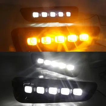 1Pair LED Dnevnih Luči Za Ford F150 F-150 Raptor 2017 -2019 12V ABS LED Smerniki Avto Styling LED DRL Lučka Dropship