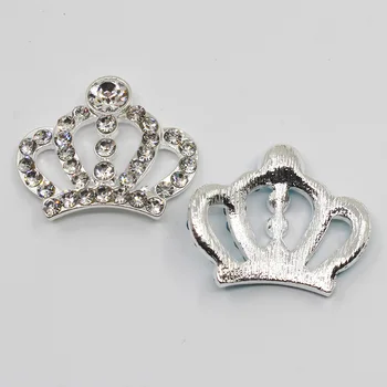 2019 Nove ploščice 10Pc 23*30 mm srebrno Krono kristalno DIY Poročno dekoracijo Butterfly princess Šopke lepota Pribor