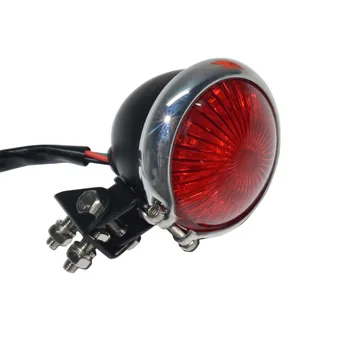 Motorno kolo Rdeče LED Nastavljiva Cafe Racer Slog Stop Zavoro Rep Svetlobe Motocikla Zavore Zadaj Lučka Luč za Chopper Harley