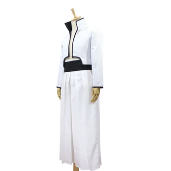 Anime Bleach Grimmjow Jaggerjack Cosplay Kostum Jeagerjaques Celoten Sklop Beli Kimono ( Suknjič + Hlače + Pasu ) Kendo Kostumi