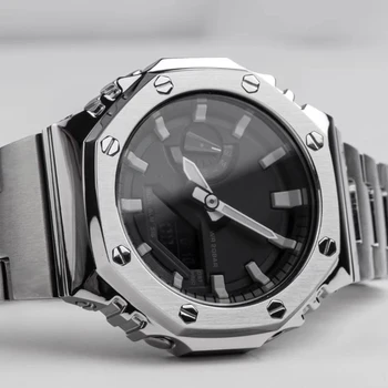 GA2100 Kovinski Watch Trak Ploščo Primeru Spremembe za Casio G-Shock SS-2100/GA2110 Ure Watch Band