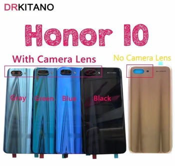 Za Huawei Honor 10 Nazaj Baterije Steklen Pokrov Plošča Zadnja Vrata Primeru Za Huawei Honor 10 Hrbtni Pokrovček Ohišja Z Objektiva