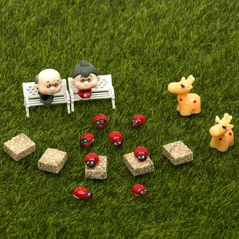 51pcs DIY Miniature Vrt Terarija Figurice Okraski Lutke Bonsaj Mikro Krajine Dekor Za Miniature Pravljice Vrt
