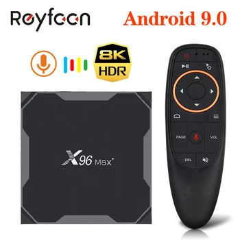 Smart TV Box Android 9.0 X96 Max Plus 4GB 32GB 64GB Amlogic S905X3 Quad Core 5.8 GHz Wifi 1000M 4K 60fps Sklop Media Player x96max