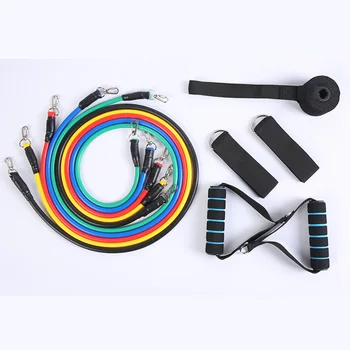 Novo 11pcs/Set elastik Potegnite Vrv za Doma Telovadno Opremo za Vadbo Fitnes Vadba, Odpornost Usposabljanja Dodatki