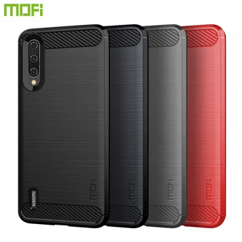 MOFi Za Xiaomi Mi 9 Lite Primeru Zajema Luksuzno Mehko Vlaken TPU Silikon Telefon Primerih Hrbtni Pokrovček Za Xiaomi Mi 9 Lite