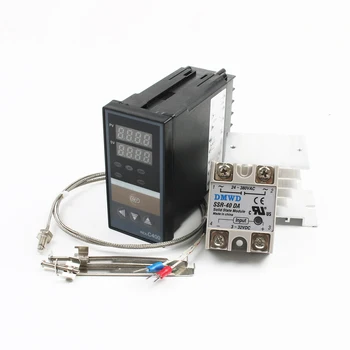REX-C400 Digitalni termostat PID Temperaturni Regulator Svojih mostat (SSR Output ) K termočlen 40A SSR rele 110V~240V