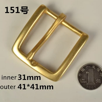 DIY usnje craft ženske moški trdni brass pasu pin sponke 5pcs/veliko