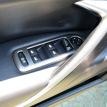 Vrata Window Lifter Varstvo Chrome Trim Kritje Trakovi za Peugeot 508 Citroen C5 Dodatki