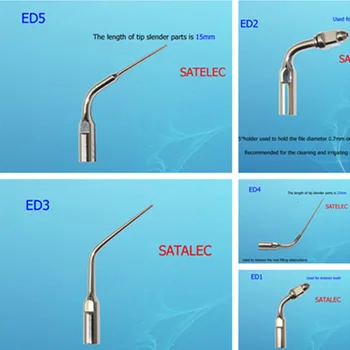 Dental Lab Opreme 5Pcs Endodontic Ultrazvočno Endo Nasveti ED1 ED2 ED3 ED4 ED5 za Satelec DTE in Držalo
