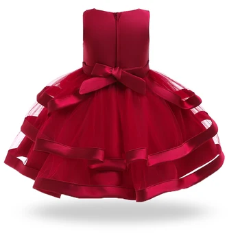 Rdeča 2020 Pozimi Dekleta Obleko Rojstni Obleke Otroci Obleke Za Dekleta Kopalke Tutu Princesa Obleko Otroci Oblačila