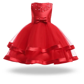 Rdeča 2020 Pozimi Dekleta Obleko Rojstni Obleke Otroci Obleke Za Dekleta Kopalke Tutu Princesa Obleko Otroci Oblačila