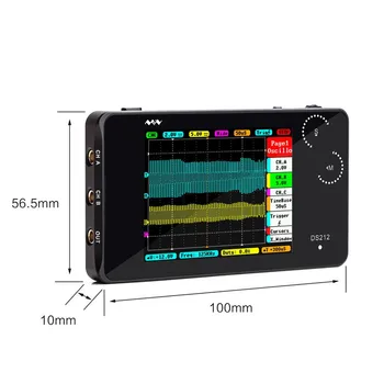 Mini ROKO DSO212 DS212 Prenosni Digitalni Shranjevanje Oscilloscope Dveh Kanalih vzorčenja 10msa/s