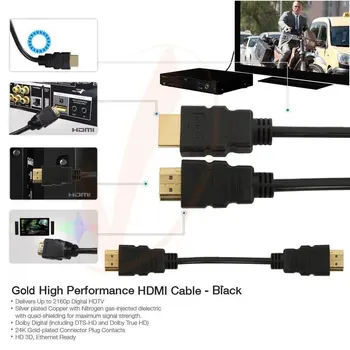 2020 HDMI video kabli pozlačeni 1.4 1080P 3D Kabel za HDTV splitter preklopnik 0,2 m 0,3 m 0,5 m 1m za TV VISOKE kakovosti