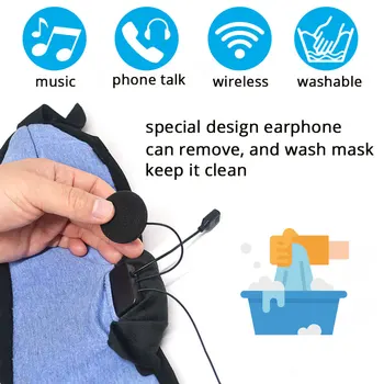 Nove Brezžične Bluetooth Spalna Oči Masko Za Spanje Brezžične Bluetooth Slušalke Glasbo, Slušalke Eyeshade Z Mikrofonom Slušalke
