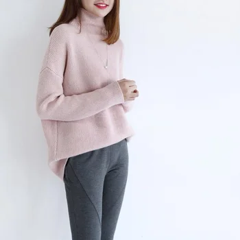 2020 nove Jesensko Zimski modni turtleneck Kašmir pulover ženske, pletenje pulover ženske puloverju puloverji Svoboden Plus Velikost vrhovi