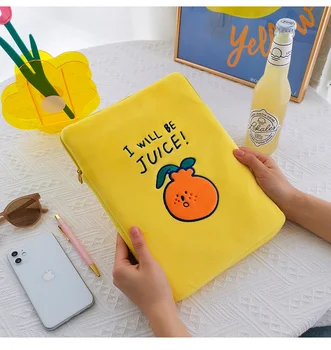 Tablični primeru za iPad 11 inch 10.5 9.7 palčni palčni 2020 Tablet vrečko srčkan Kritje velja Za dekleta, otroci, Ženske Grdo Oranžno