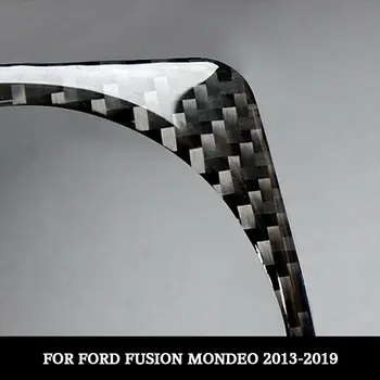 Ogljikovih Vlaken Slog GPS Navigacijska Plošča Pokrov Trim Za Ford Fusion Mondeo 2013---2016-2017-2018-2019 Notranje zadeve Ornamenti