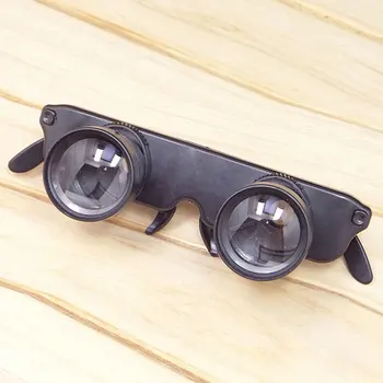 Črna 3x28 Povečevalna Očala Slog Prostem Ribolov Optika Daljnogled Daljnogled