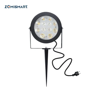 Zemismart Zigbee Smart LED Vrt Svetlobo na Prostem 12W AC100~240V LED Delo z Samrtthings Glasovni Nadzor Z Alexa