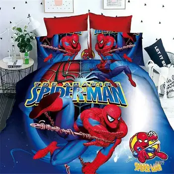 Disney Posteljnina Spiderman Nastavite Risanka Fant Bedlinens 3D Eno Twin Rjuhe/Dunja Kritje Otroci Teen Posteljo 0,9 m/1m/1,2 m Postelja