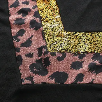 Jeseni Ženska Leopard Tiskanja Mozaik Puloverji Jopice Dolg Rokav Svoboden Skakalec Puloverju Vrhovi Priložnostne pozimi zadebelitev plašč