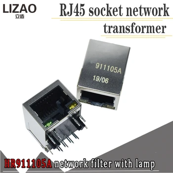 10pcs/veliko RJ45 Priključek Original HR911105 HR911105A Lasersko tiskanje omrežni transformator
