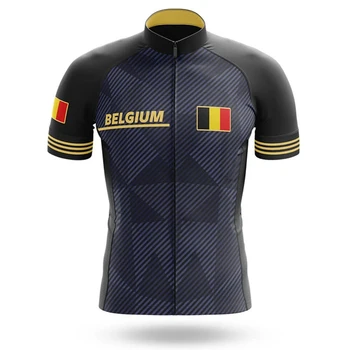 2020 Laser cut Belgija camisa de ciclismo moški kolesarski majica poletje quick dry kratek rokav mallot ciclismo hombre verano