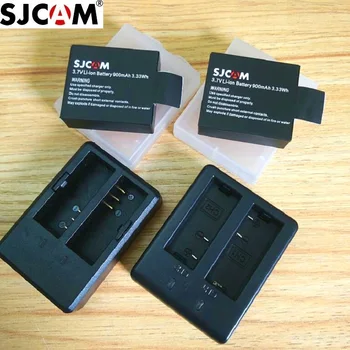 SJCAM Originalno dodatno Opremo 1350/900mAh Polnilnik Li-ionska Baterija za M10 SJ4000 SJ5000X SOOCOO S100 C30 EKEN H3 H8 H9 delovanje Fotoaparata