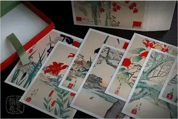 Umetnost dopisnica / lepi starodavni Japonski slog ilustracije / Japonski krajine dopisnica za darila za prijatelje in družino