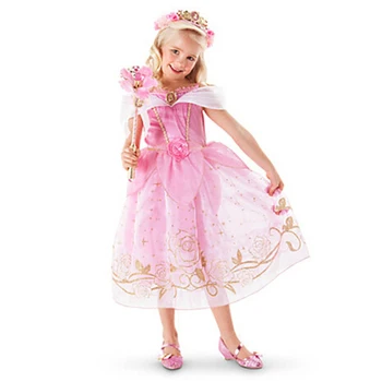 Baby Dekleta Princesa Obleko Fantasia Belle Sofija Aurora Elsa Obleko Gor Otroci Halloween Fancy Vila Kostum Božič