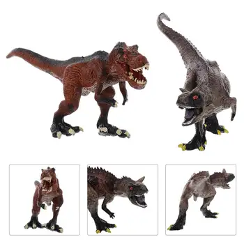 2pcs Simulacijo Realne Plastičnih Smešno Dinozaver Slika Igrače Dinozaver Igrače Dinozaver Modeli