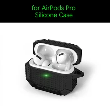 Popolna Zaščita Za Slušalke Primeru Za Airpods Pro Krepak Težka Shockproof Silikonski Bluetooth Slušalke Primeru Za Airpods Pro Capa