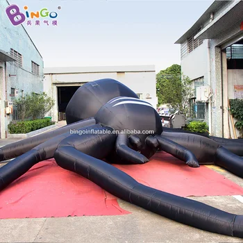 Po meri 29.5 noge velikan napihljivi črni pajek / 9m velik pajek gumenjakov za dekoracijo igrače