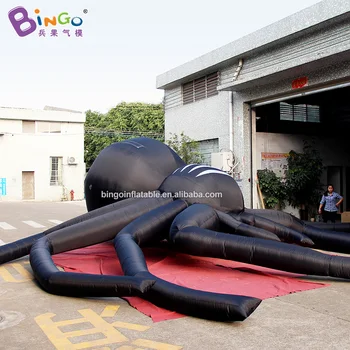 Po meri 29.5 noge velikan napihljivi črni pajek / 9m velik pajek gumenjakov za dekoracijo igrače