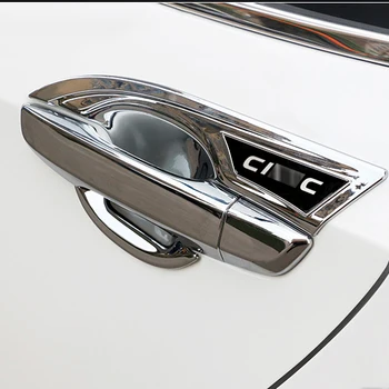 4 Vrata ABS Chrome Ogljikovih Vlaken Vrat Ročaj Kritje Vrata Črevesja Zaščitnih Za Honda Civic 10. Generacije 2016 2017 Dodatki