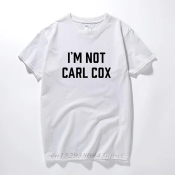 Nisem CARL COX Slogan Natisnjeni T-Shirt Techno, House DJ Underground Legenda Vrh Poletje Moda Camiseta Masculina