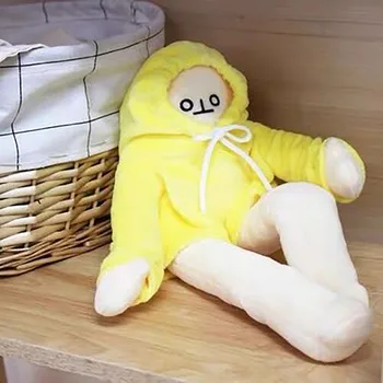 Zamenljiva 40 cm Lutke Plišastih Igrač Banana Človek Lutke Rumena Koreja Priljubljena Pomiritev Lutke Rojstni dan, Darila za Otroke, Otroška Banana Človek