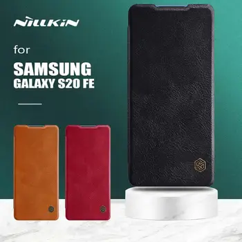 Nillkin za Samsung Galaxy S20 FE Primeru Qin Slim Flip Usnjena torbica S20 Plus Denarnice Kartico v Režo za Zaščito Ohišje za Samsung S20 Ultra
